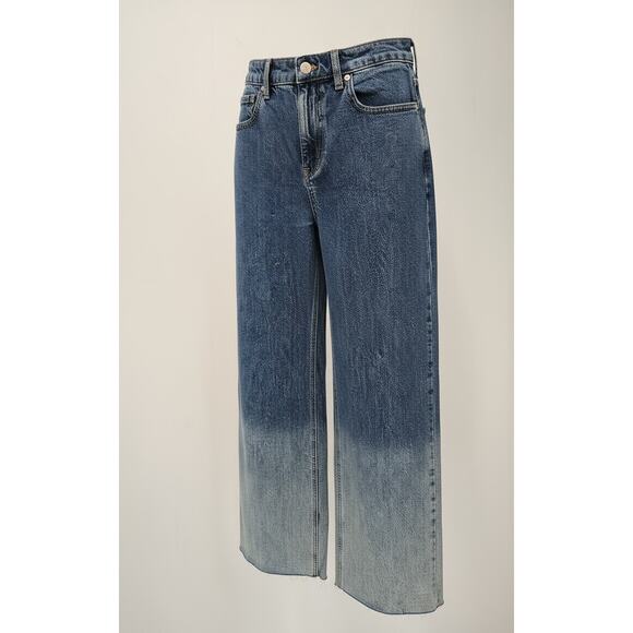 Talbots Wide Leg Crop Jeans High Waist Hoffman Wash Womens SZ 2 - Picture 2 of 12